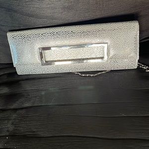 silver clutch/purse